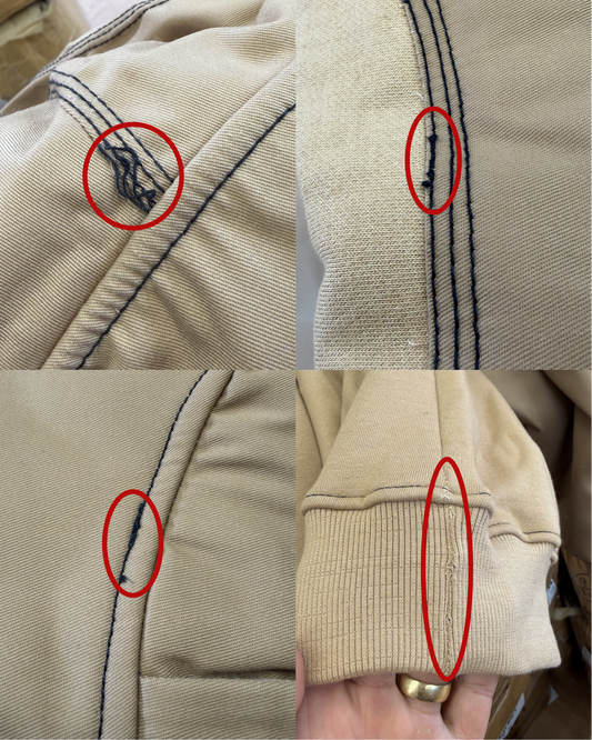 "Less Than" Khaki Dual Layer FR Hoodie