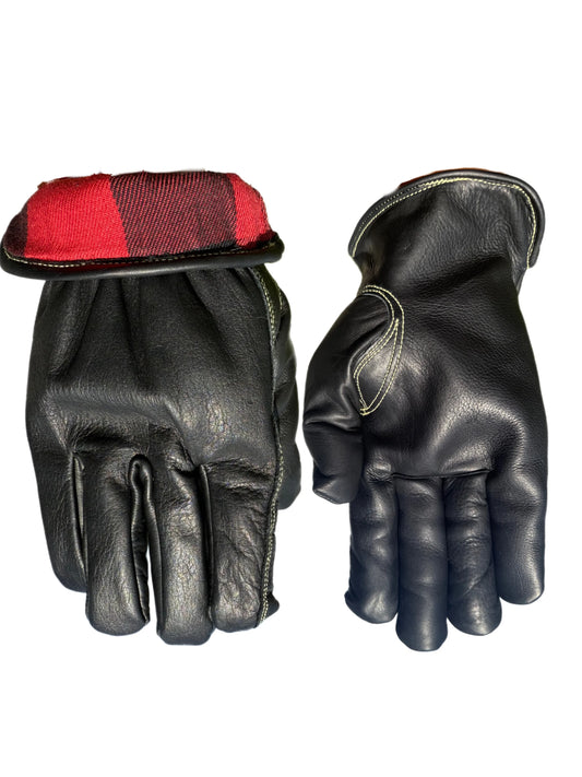 Slickman Black 1975 Flannel Lined Winter Gloves