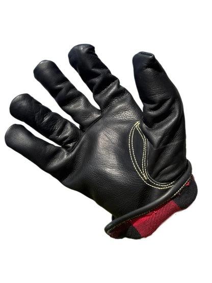 Slickman Black 1975 Flannel Lined Winter Gloves