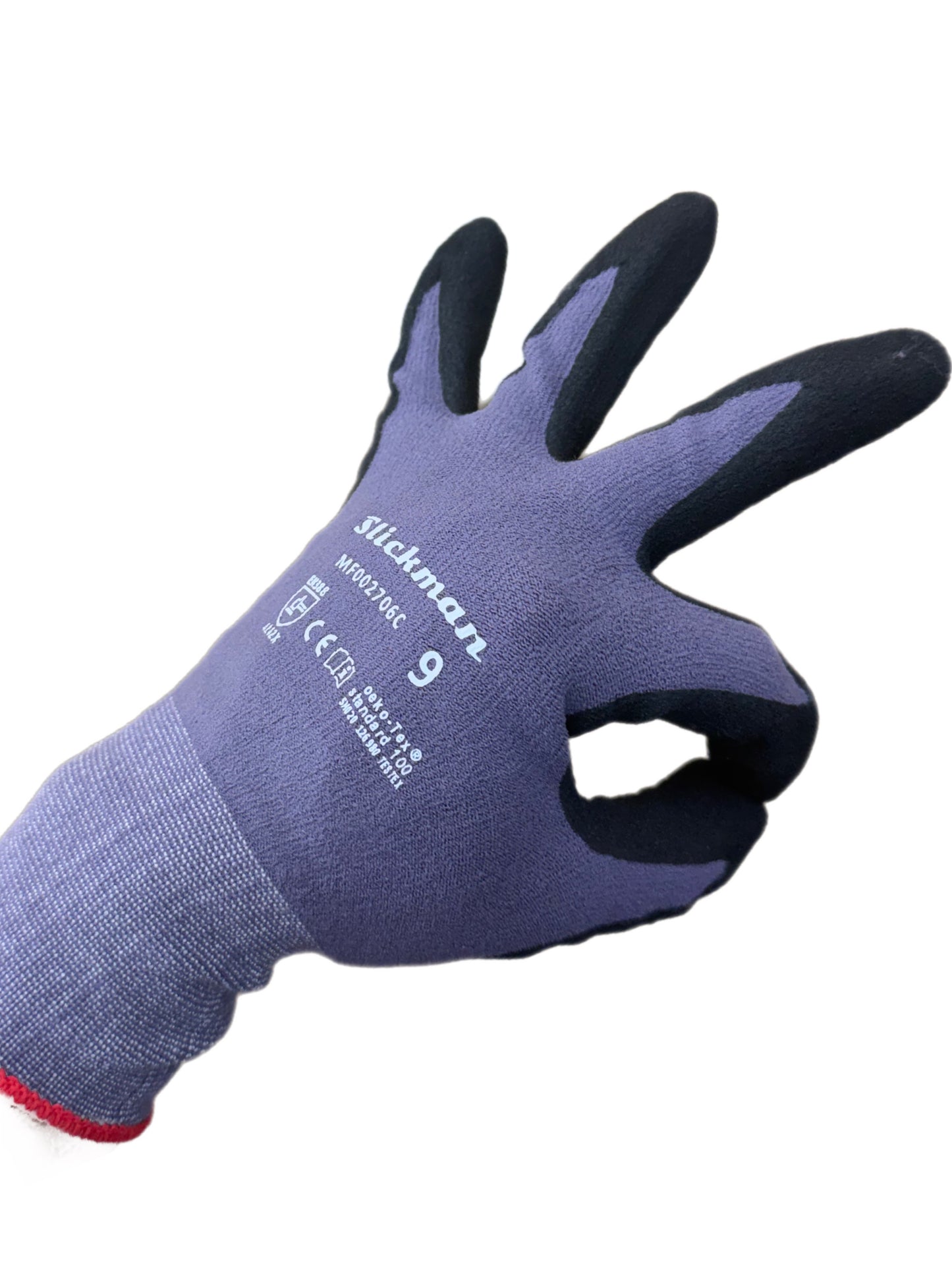 Slickman Nylon Nitrile Dipped Work Gloves