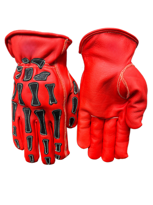 Slickman X Pearlsnap Pimps Skeleton Work Glove