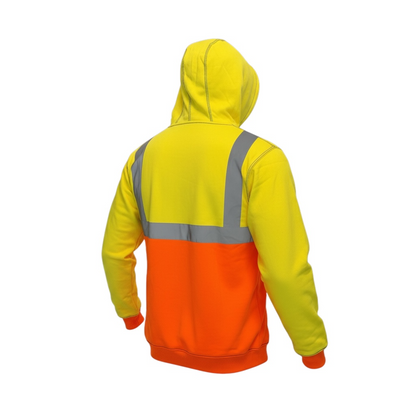 Slickman FR High Vis Dual Layer Work Hoodie