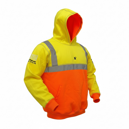 Slickman FR High Vis Dual Layer Work Hoodie