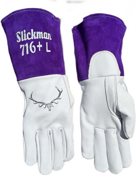 Limited Edition Purple Elk Skin Welding Glove | 716+ | Slickman
