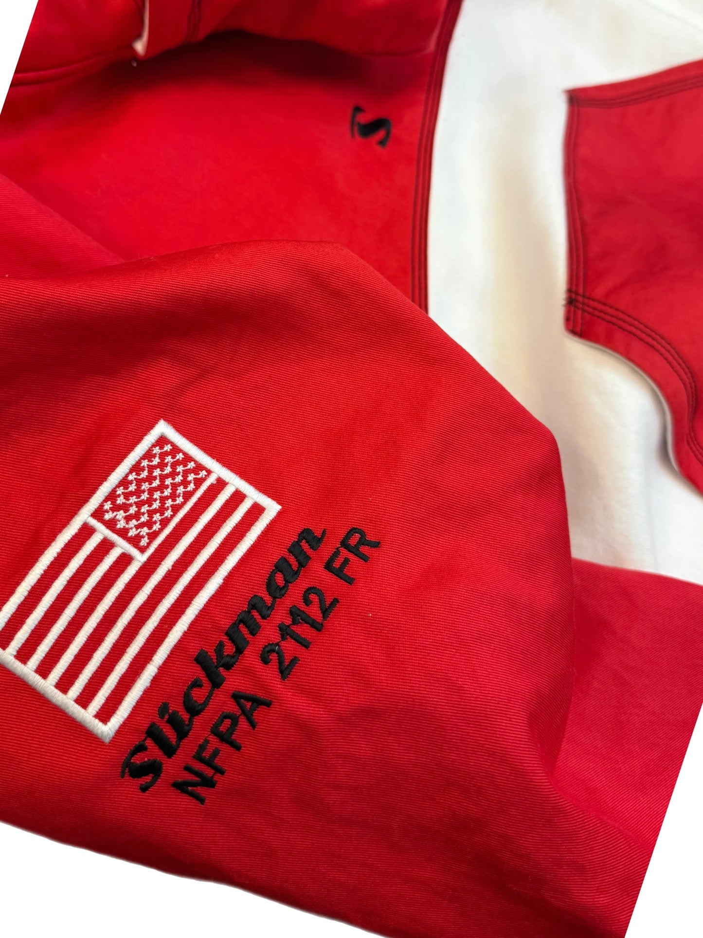 Slickman Red/White FR Dual Layer Hoodie