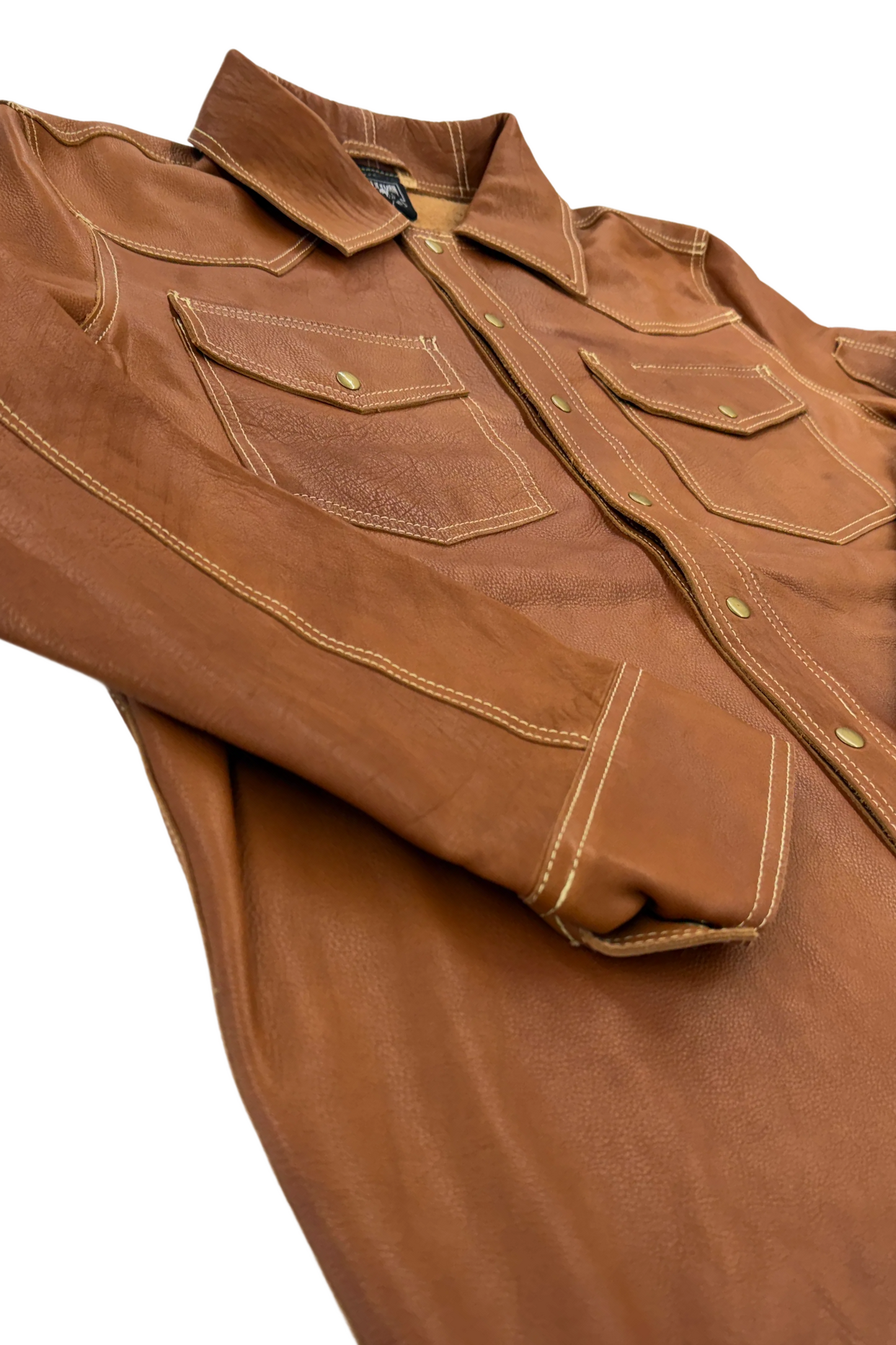 Brown Leather Welding Jacket