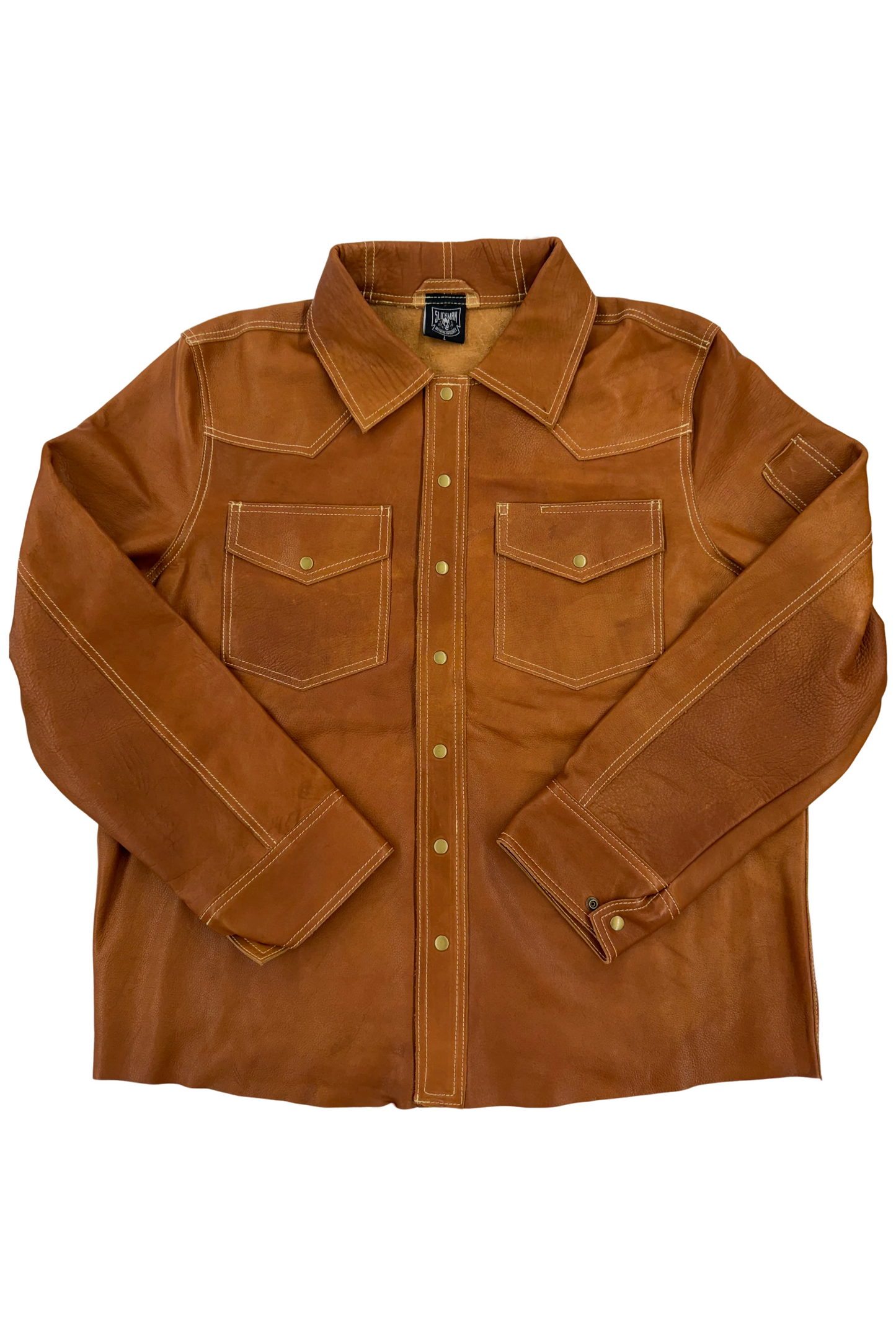 Brown Leather Welding Jacket